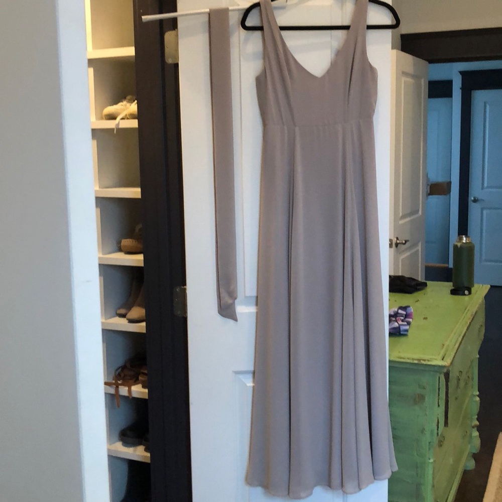 Show Me Your Mumu Dove Grey Chifon Jen Maxi Dress